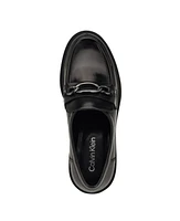 Calvin Klein Women's Zinna Almond Toe Casual Embellished Loafers