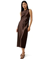 Lilysilk Women's Sleeveless A-line Silk Dress for Women