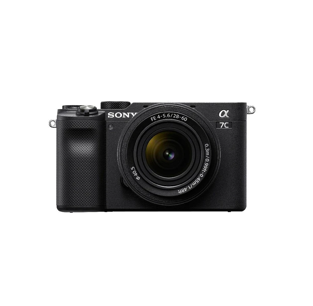 Sony Alpha a7C Full-Frame Compact Mirrorless Camera with Fe 28-60mm Lens (Black)