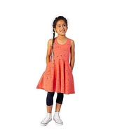 Mightly Girls Fair Trade Organic Cotton Print Sleeveless Twirl Dress
