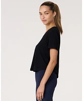 Rebody Active Women's Essentials V Neck Short Sleeve Top