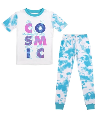 The Jetsons Little Girls Cosmic Youth Blue & White Wash Pattern Sleep Set