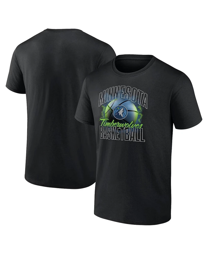 Fanatics Men's Black Minnesota Timberwolves Match Up T-Shirt