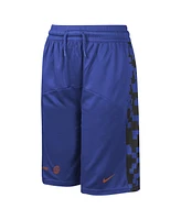 Nike Big Boys and Girls Blue New York Knicks Courtside Starting Five Team Shorts