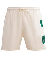 Pro Standard Men's Cream Boston Celtics Triple Tonal Woven Shorts