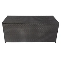 Streamdale Furniture Outdoor Storage Box, 113 Gallon Wicker Patio Deck Boxes With Lid, Outdoor Cushion Storage