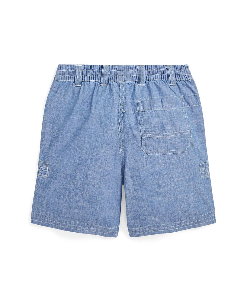 Polo Ralph Lauren Big Boys Indigo Chambray Drawstring Shorts