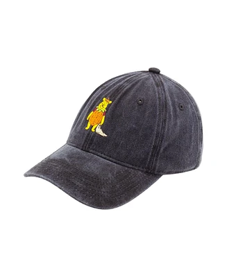 Disney Men's Winnie The Pooh Pumpkin Black Dad Cap