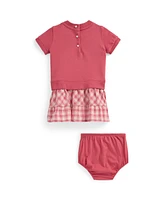 Polo Ralph Lauren Baby Girls Gingham Terry Sweatshirt Dress