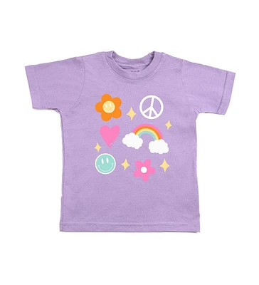 Sweet Wink Toddler Girls Happy Doodle Short Sleeve T-Shirt