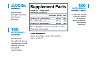 Vitamin D+K Essential Vitamins Supplement - 60 Servings