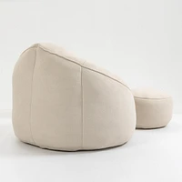 Compressed Foam Bean Bag Chair with Footrest