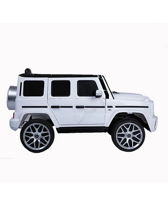 Simplie Fun 12V Mercedes-Benz G63 Kids Electric Car with Remote Control, Music, Horn & Safety Lock