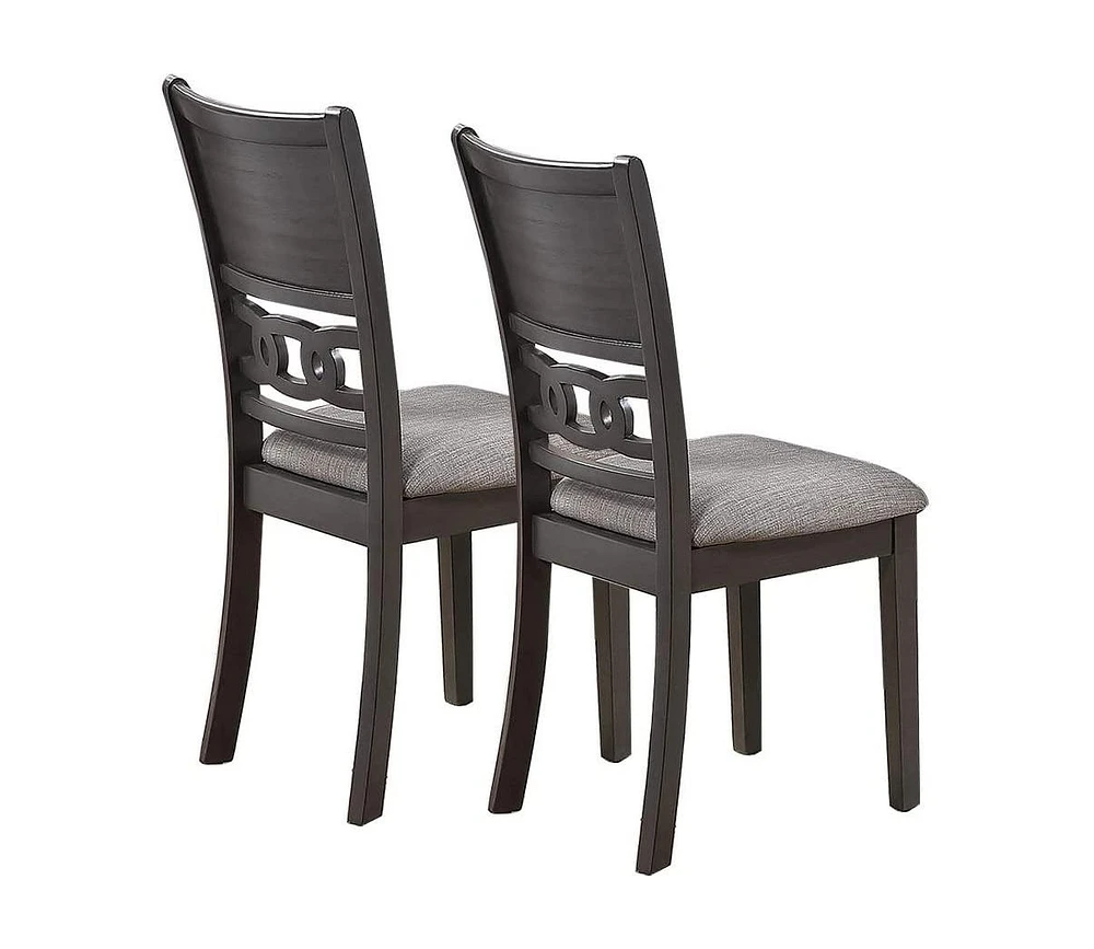 Simplie Fun Grey Finish Dining Room Side Chairs Set