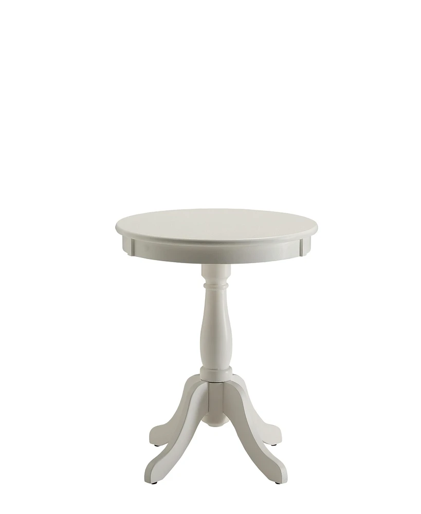 Simplie Fun Alger Side Table In White