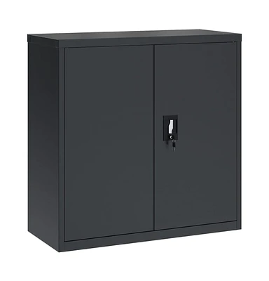 vidaXL File Cabinet Anthracite 35.4"x15.7"x35.4" Steel