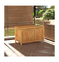 vidaXL Patio Storage Box 35.4"x20.5"x21.7" Bamboo