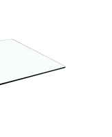 Simplie Fun Table Clear Glass Top