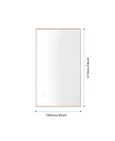 Streamdale Furniture 42X 24 Inch Led Mirror Bathroom Vanity Mirror With Backlight, Wall Mount Anti-Fog Memory Large