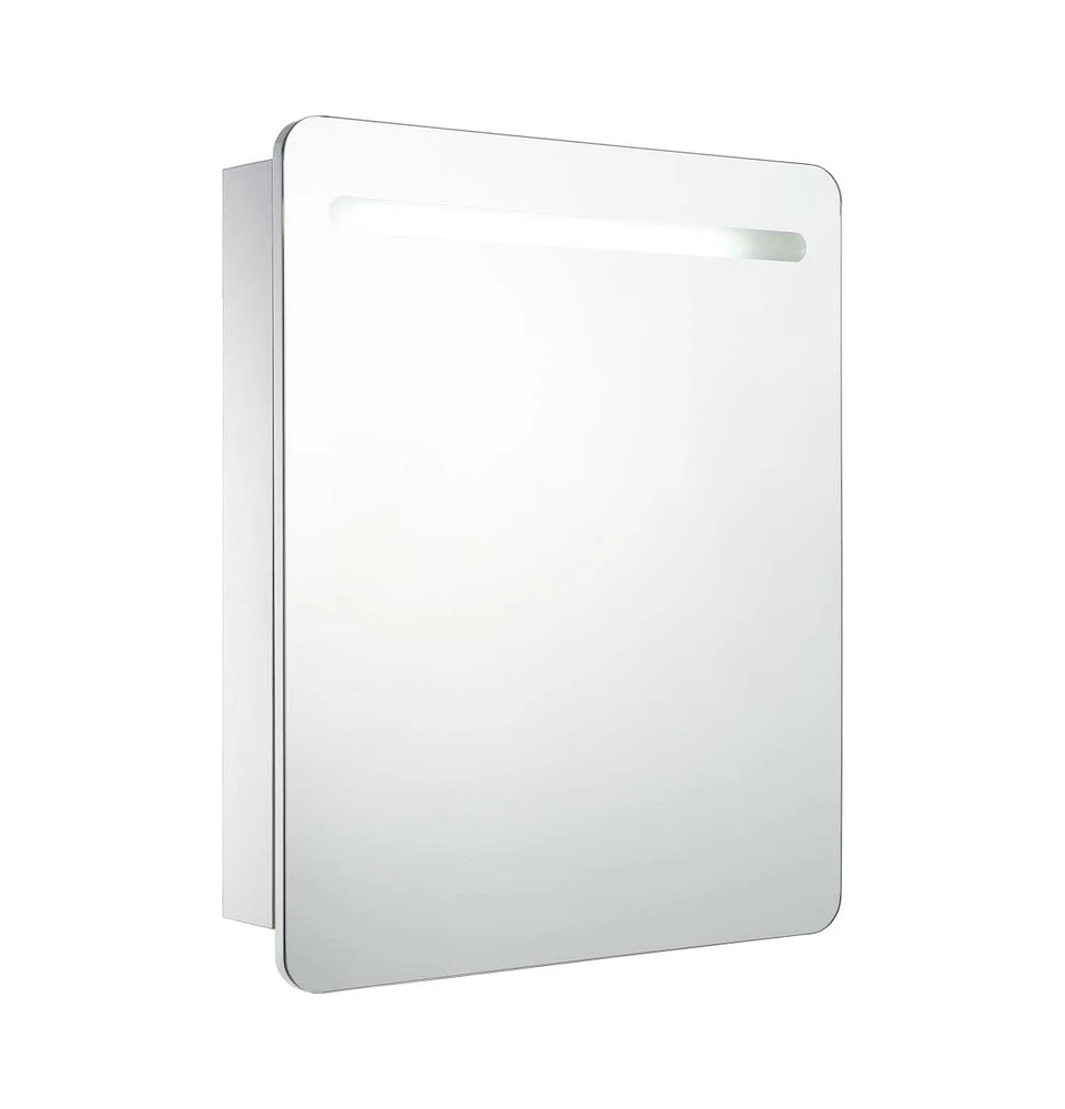 vidaXL Led Bathroom Mirror Cabinet 26.8"x3.5"x31.5"