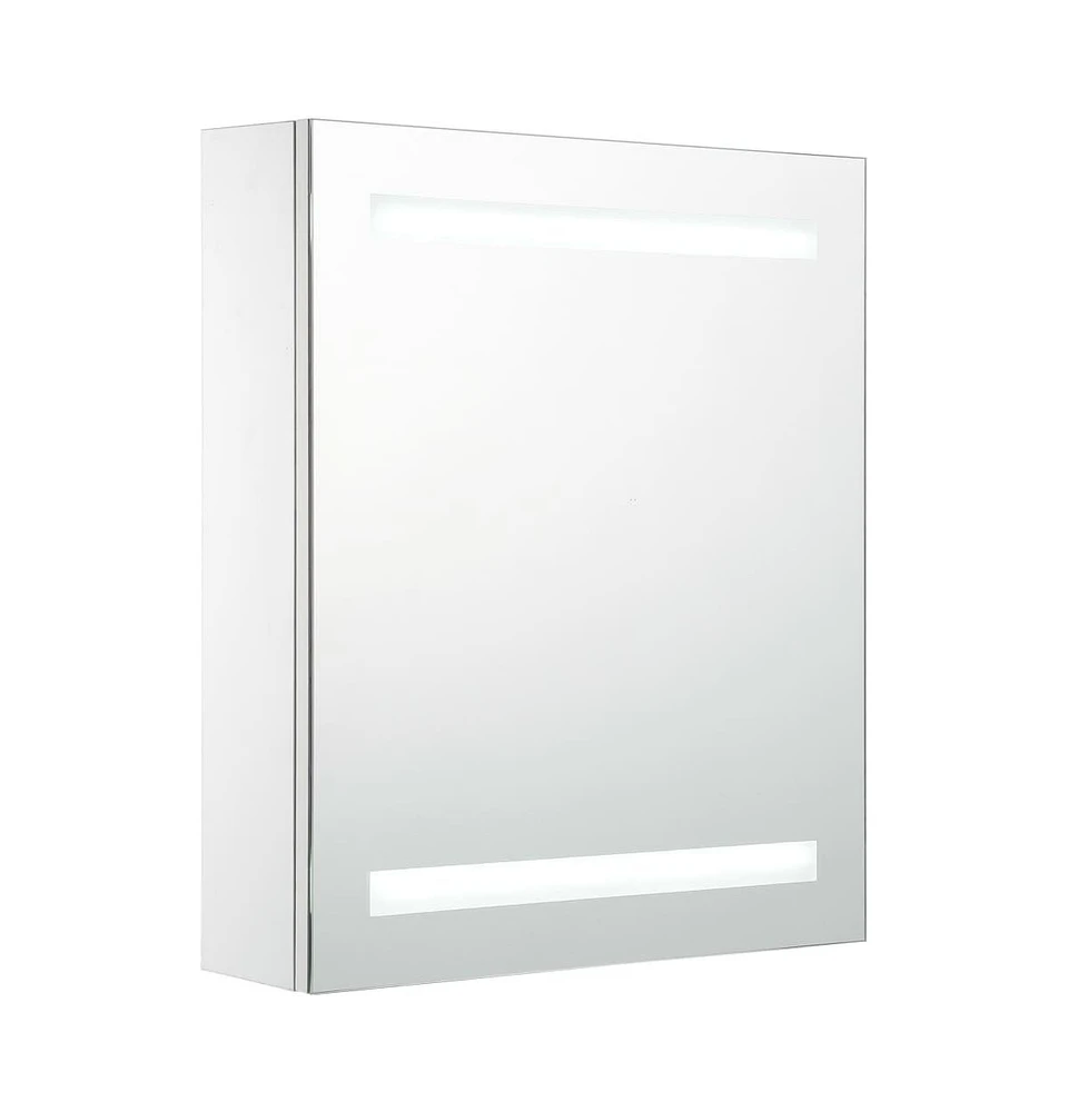 vidaXL Led Bathroom Mirror Cabinet 19.7"x5.3"x23.6"