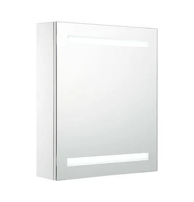 vidaXL Led Bathroom Mirror Cabinet 19.7"x5.3"x23.6"