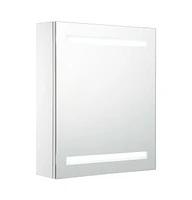 vidaXL Led Bathroom Mirror Cabinet 19.7"x5.3"x23.6"