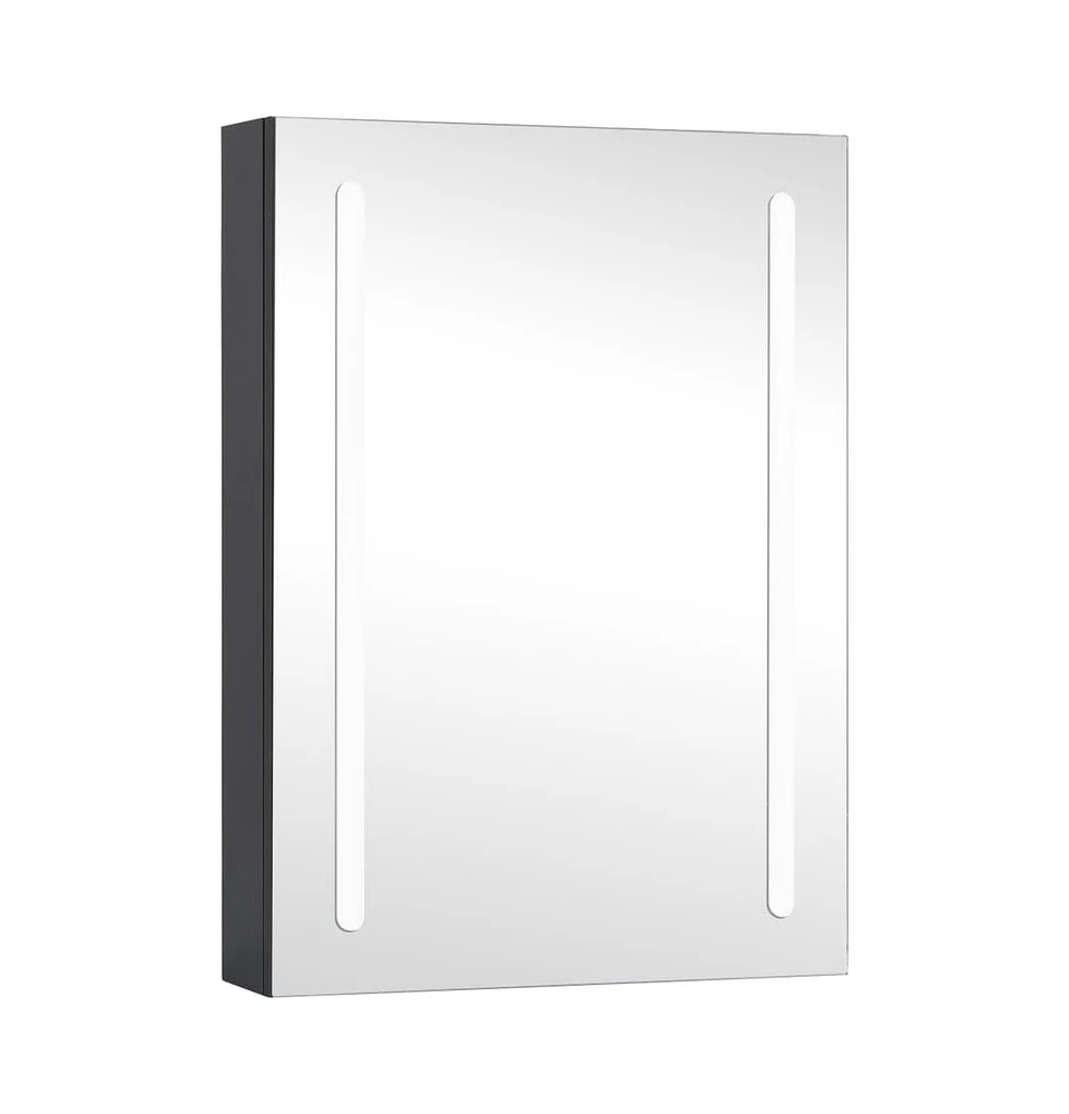 vidaXL Led Bathroom Mirror Cabinet 19.7"x5.1"x27.6