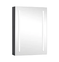 vidaXL Led Bathroom Mirror Cabinet 19.7"x5.1"x27.6