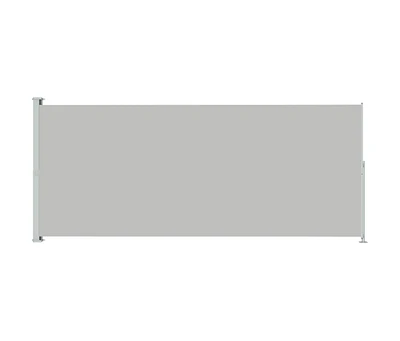 Patio Retractable Side Awning 86.6"x196.9" Gray