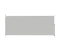 Patio Retractable Side Awning 86.6"x196.9" Gray