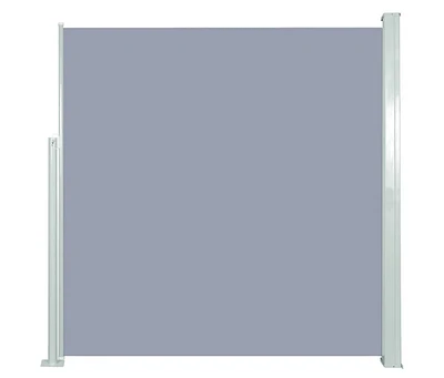 vidaXL Retractable Side Awning 55.1"x118.1" Gray