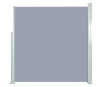 vidaXL Retractable Side Awning 55.1"x118.1" Gray