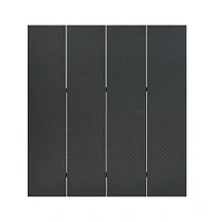 vidaXL 4-Panel Room Divider Anthracite 63"x70.9" Steel