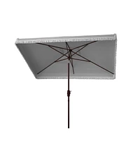 Safavieh Milan Fringe 6.5 X 10 Ft Rect Crank Umbrella