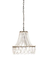 Storied Home Draped Wood Bead Chandelier