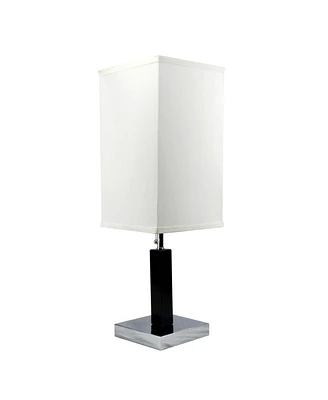 Simplie Fun 26" H Brown Square Wooden Table Lamp (1 Piece) (0.92/5.55)