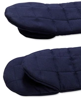 Hedley & Bennett Quilted Solid-Color Oven Mitts, Set of 2