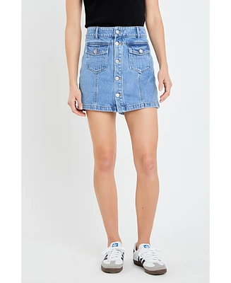 Grey Lab Women's Denim Skort