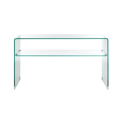 Safavieh Dash Tempered Glass 1 Shelf Console Table