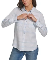 Calvin Klein Jeans Petite Classic Button-Front Shirt