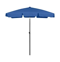 vidaXL Beach Umbrella Azure Blue 70.9"x47.2"