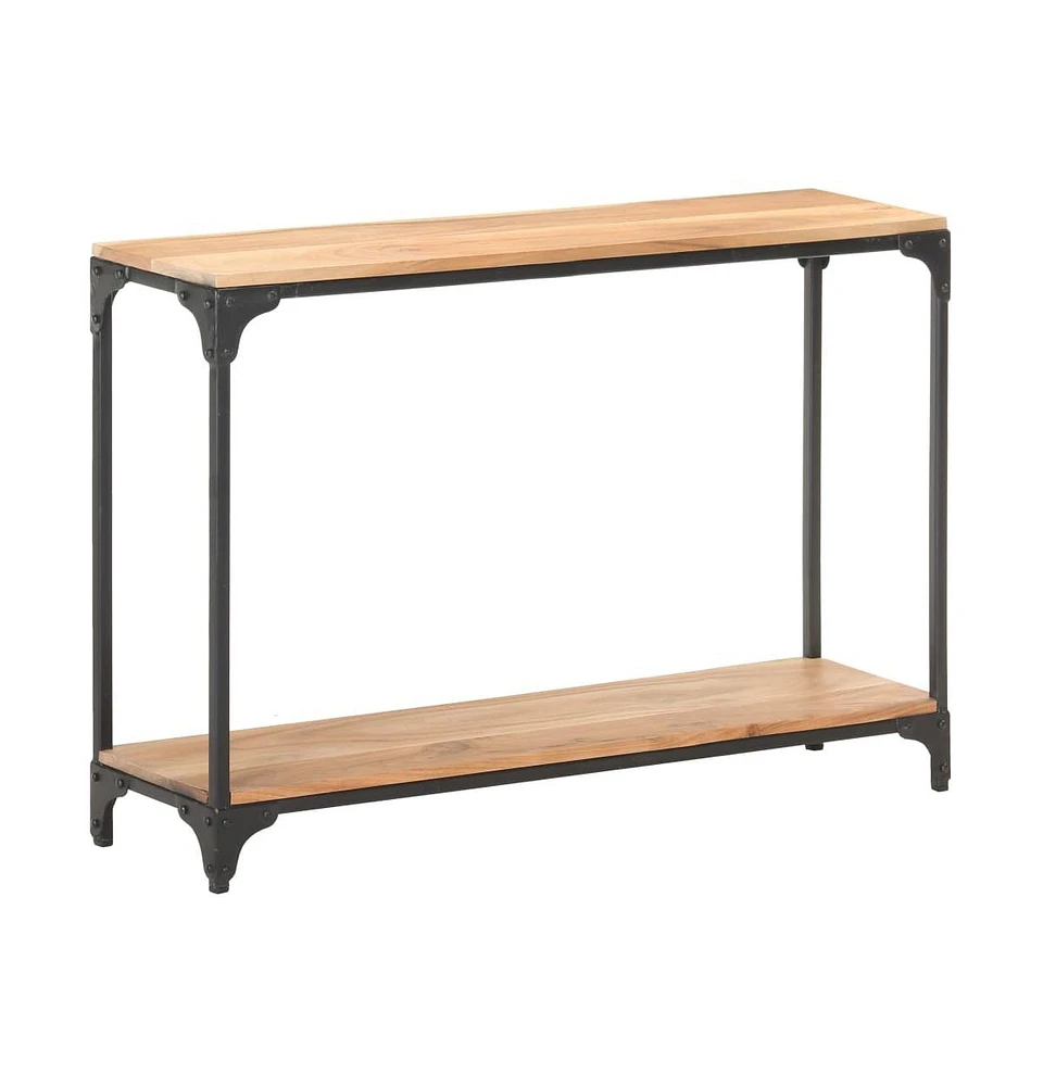 vidaXL Console Table 43.3"x11.8"x29.5" Solid Acacia Wood