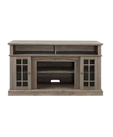 Simplie Fun Modern Tv Stand for 65" Tv with Storage Space, Wash 58.25"x15.75"x32"