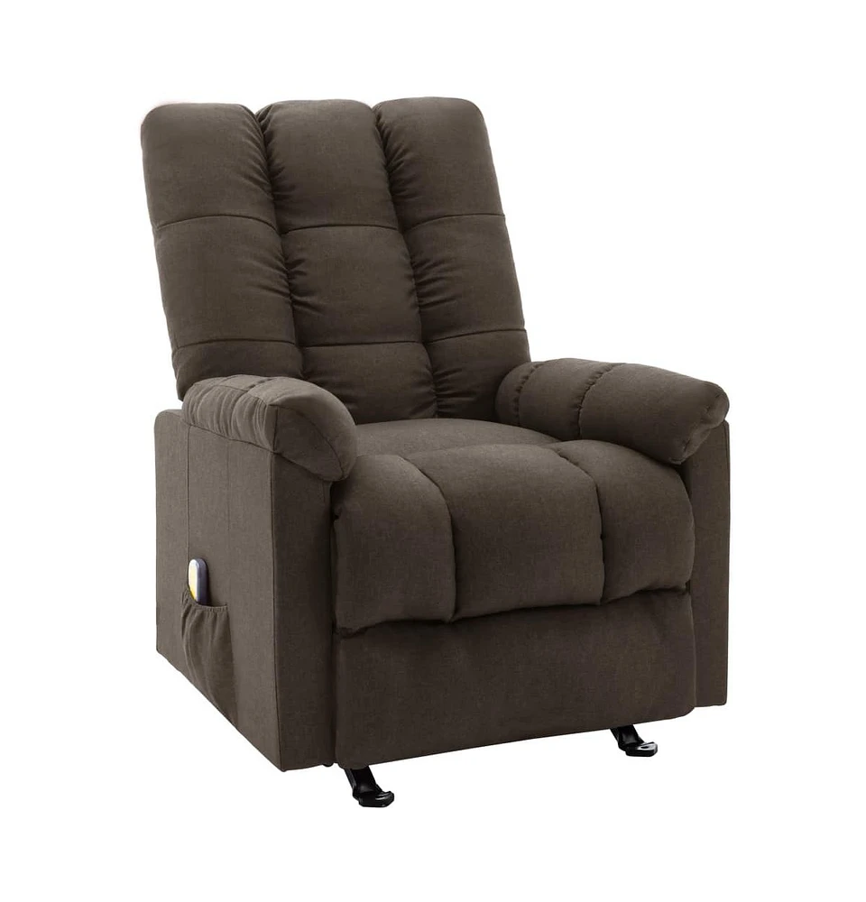 vidaXL Recliner Dark Fabric