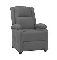 vidaXL Recliner Anthracite Faux Leather