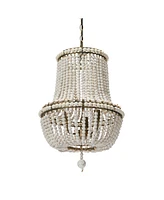Storied Home Draped Wood Bead Chandelier