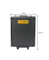 Hand Tool Box With 4 Layers Of Toolset And Wheels