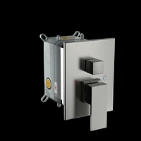 10" Rain Shower Head Systems, Brushed Nickel, Wall Mounted Shower