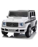 Simplie Fun Mercedes-Benz G500 Kids Ride On Car: Remote Control, 3 Speeds, Power Display, Bluetooth